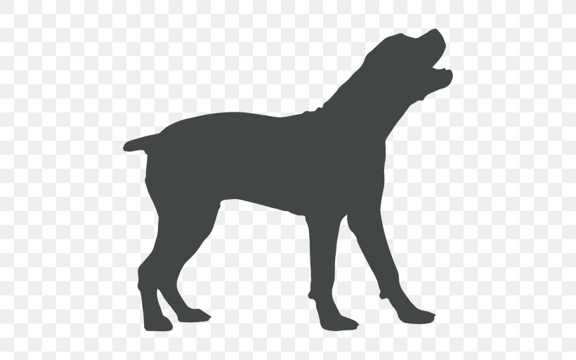 Labrador Retriever Puppy Silhouette Coyote Howl, PNG, 512x512px, Labrador Retriever, Aullido, Bark, Black, Black And White Download Free