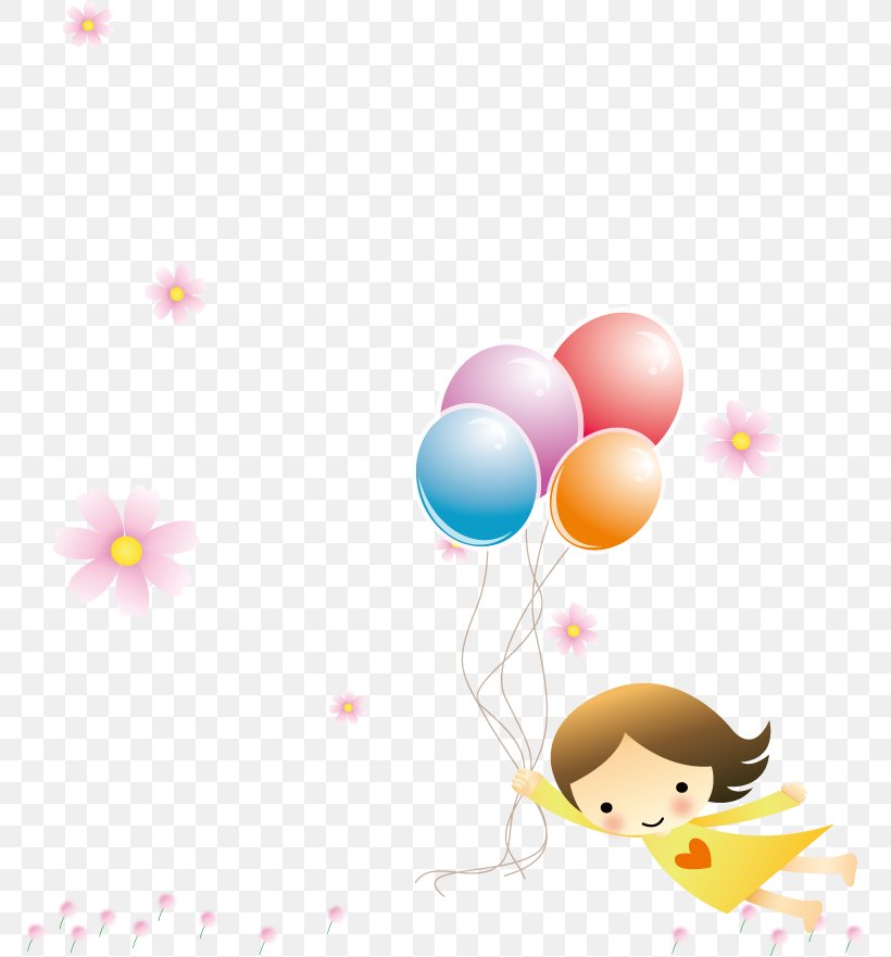 Balloon Cartoon, PNG, 777x881px, Balloon, Balloon Girl, Cartoon, Child, Flight Download Free