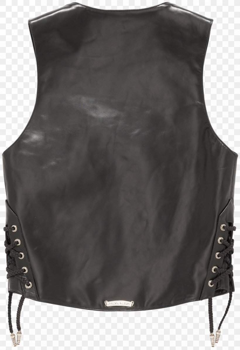 Gilets Dover Street Market Ginza Horse Chrome Hearts Leather, PNG, 825x1200px, Gilets, Black, Black M, Button, Chrome Hearts Download Free
