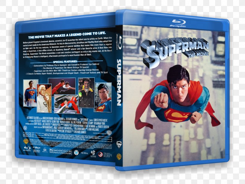 Superman Blu-ray Disc YouTube Film DVD, PNG, 1079x810px, Superman, Bluray Disc, Christopher Reeve, Dvd, Extended Edition Download Free