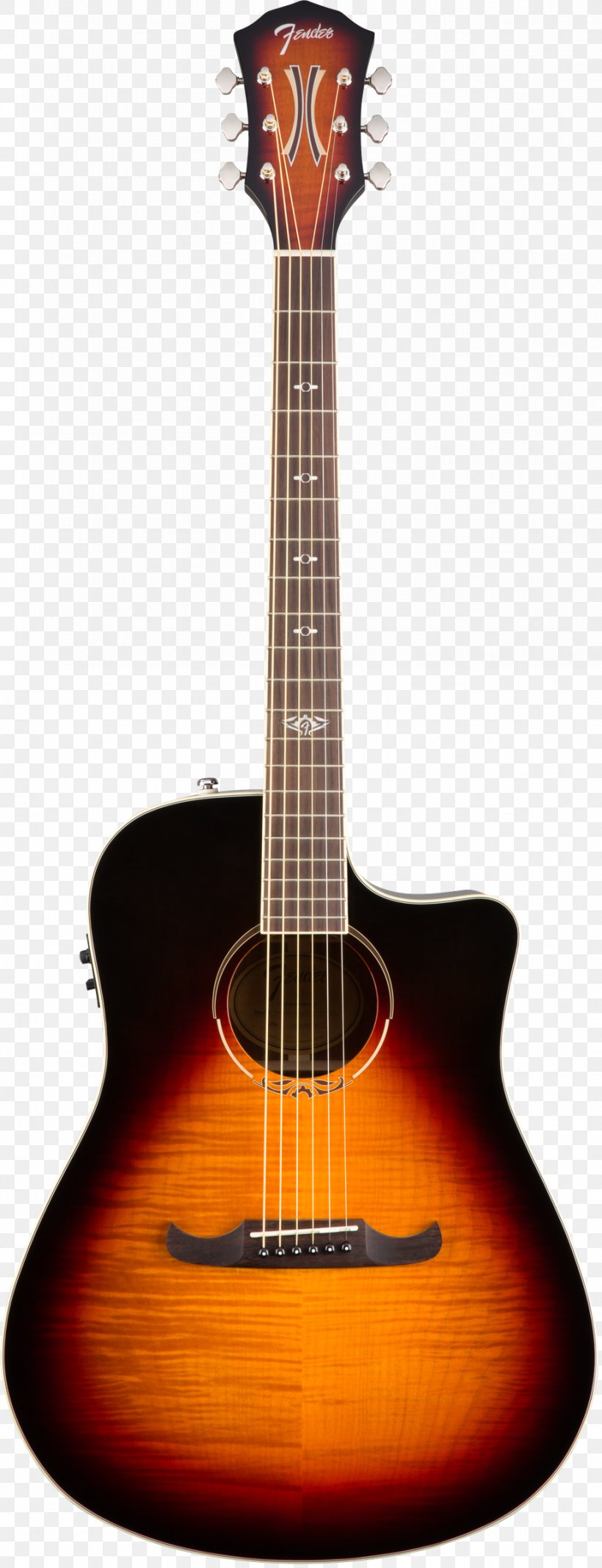 Fender T-Bucket 300 CE Acoustic-Electric Guitar Acoustic Guitar Sunburst, PNG, 921x2400px, Watercolor, Cartoon, Flower, Frame, Heart Download Free