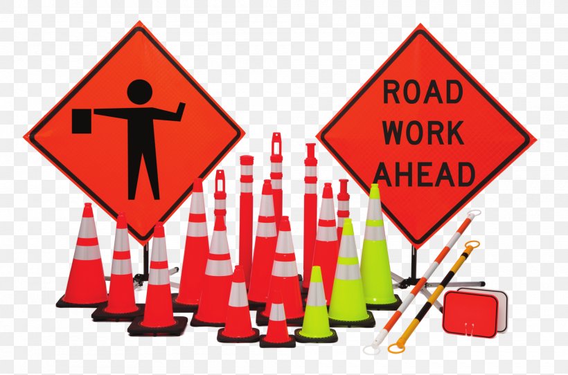 Traffic Sign Roadworks Traffic Cone, PNG, 2000x1323px, Traffic Sign, Area, Construction, Highway, Lane Download Free