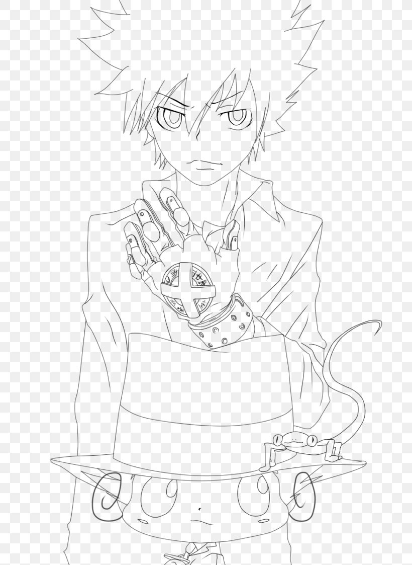 Tsunayoshi Sawada Line Art Reborn! Black And White Sketch, PNG, 711x1123px, Watercolor, Cartoon, Flower, Frame, Heart Download Free