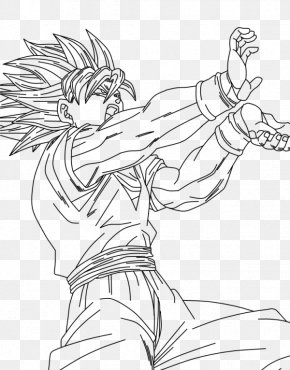 Goku Drawing Super Saiya Youtube Png 800x600px Goku Area - black goku t shirt roblox lineart 15 linearts for free