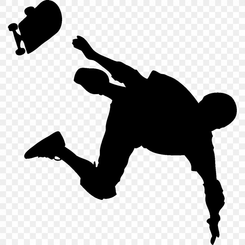 Skateboard Silhouette, PNG, 1200x1200px, Skateboard, Extreme Sport, Flip Acrobatic, Grind, Inline Skates Download Free