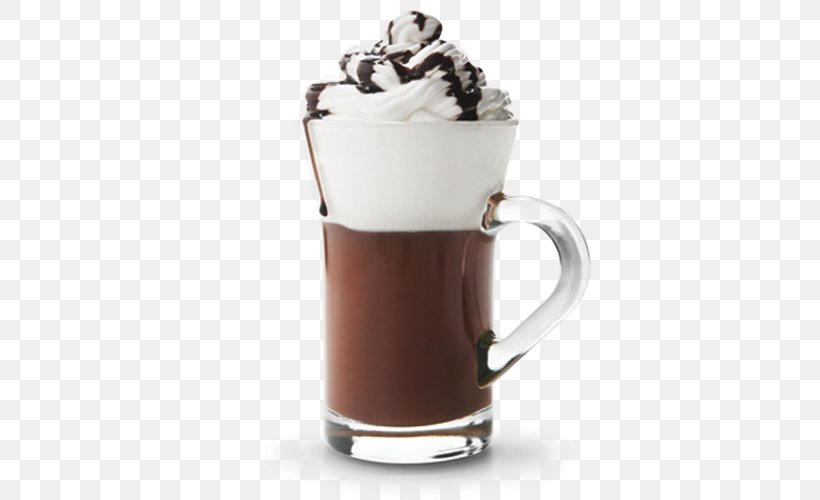 Hot Chocolate Coffee White Chocolate Cafe Cream, PNG, 500x500px, Hot Chocolate, Cafe, Caffeine, Caramel, Chocolate Download Free