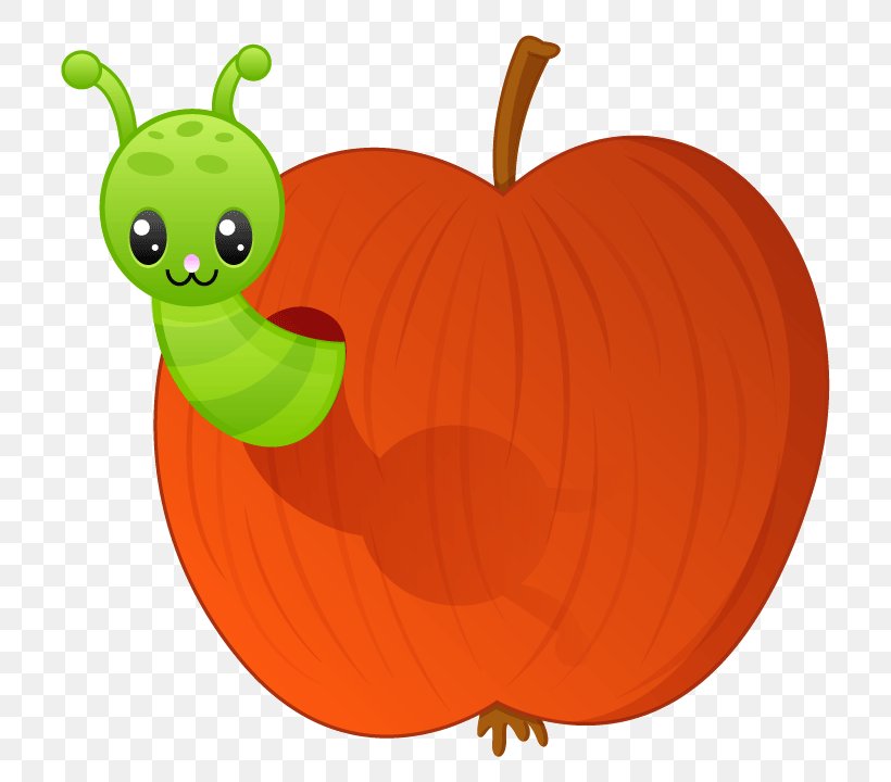 Jack-o'-lantern Worm Calabaza Winter Squash Clip Art, PNG, 720x720px, Worm, Acorn Squash, Apple, Calabaza, Computer Download Free