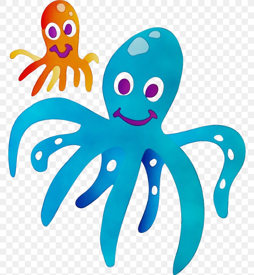 Octopus Giant Pacific Octopus Turquoise Animal Figure Octopus, PNG, 767x885px, Watercolor, Animal Figure, Giant Pacific Octopus, Marine Invertebrates, Octopus Download Free