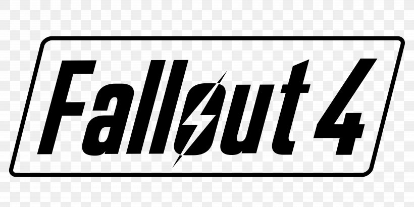 Fallout 4 Fallout: New Vegas Fallout 3 Wasteland 2, PNG, 5000x2500px, Fallout 4, Area, Bethesda Softworks, Black And White, Brand Download Free