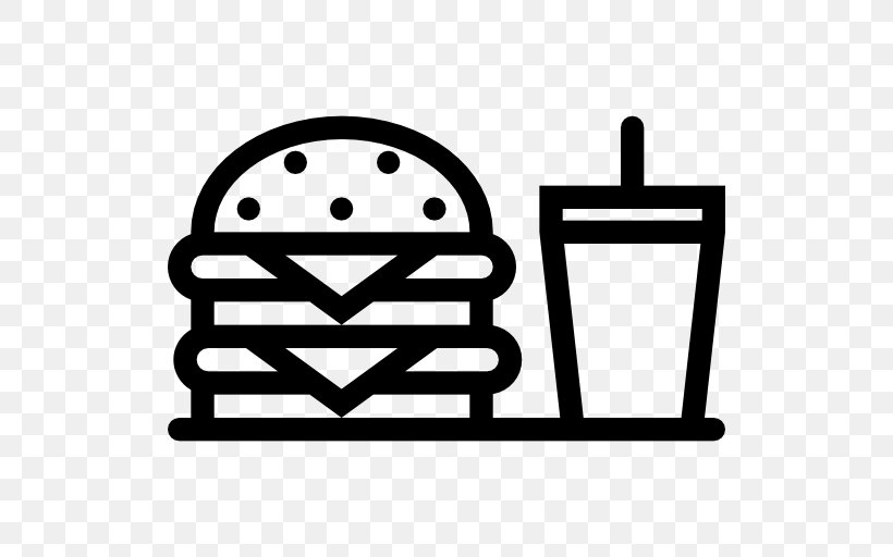 Hamburger Fast Food KFC Clip Art, PNG, 512x512px, Hamburger, Area, Black And White, Fast Food, Fast Food Restaurant Download Free