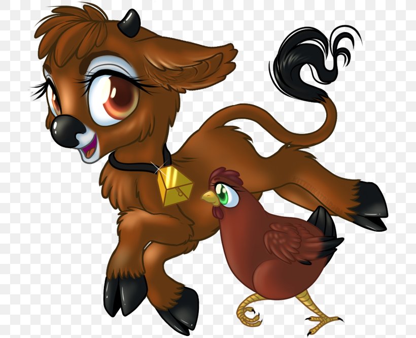 Cattle Rainbow Dash Canidae Them's Fightin' Herds My Little Pony, PNG, 714x666px, Watercolor, Cartoon, Flower, Frame, Heart Download Free