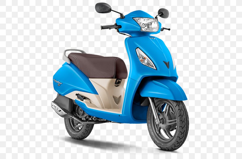 Scooter TVS Scooty TVS Motor Company TVS Jupiter Motorcycle, PNG, 500x540px, Scooter, Automotive Design, Electric Blue, Hero Maestro, Honda Activa Download Free