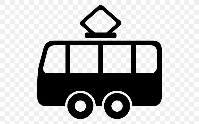 Tram Download Clip Art, PNG, 512x512px, Tram, Area, Black, Black And White, Brand Download Free