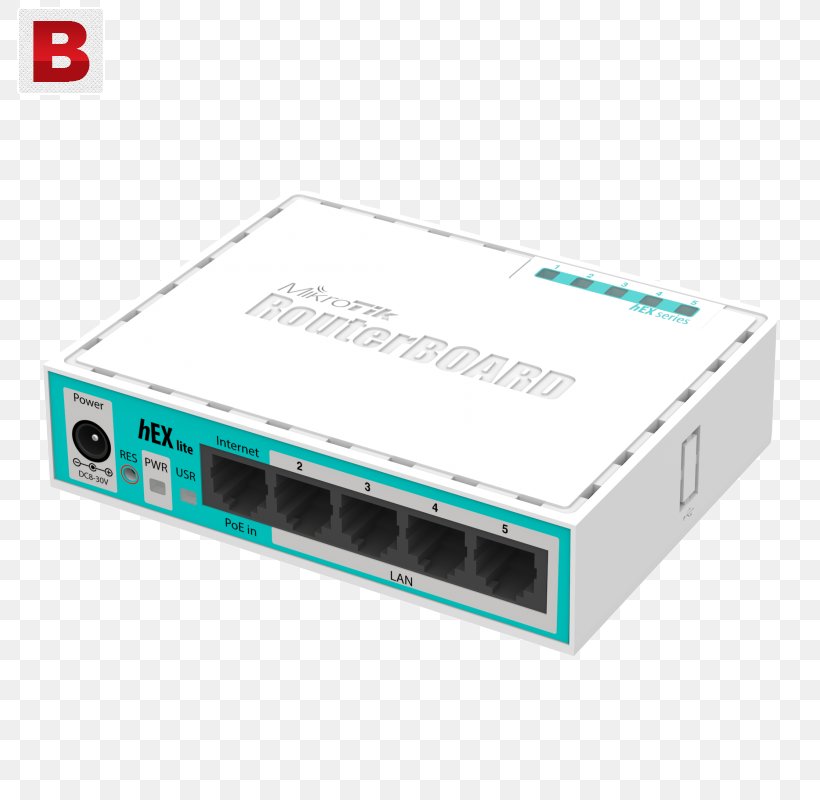MikroTik RouterBOARD HEX Lite RB750r2 MikroTik RouterBOARD HEX Lite RB750r2 Ethernet, PNG, 800x800px, Mikrotik, Computer Configuration, Computer Port, Core Router, Electronic Device Download Free