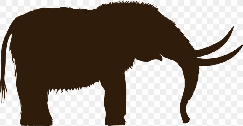 Woolly Mammoth Mastodon Silhouette Clip Art, PNG, 960x498px, Woolly Mammoth, African Elephant, Art, Autocad Dxf, Carnivoran Download Free