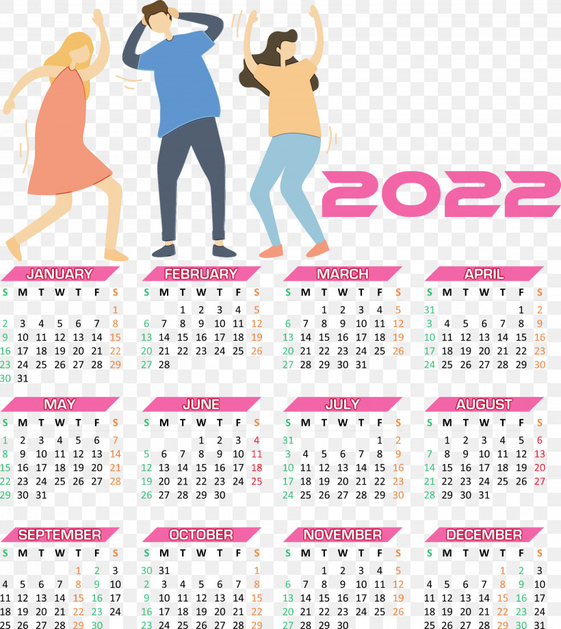 New Year, PNG, 2675x3000px, Watercolor, Calendar System, Day, Flat Design, Friendship Download Free