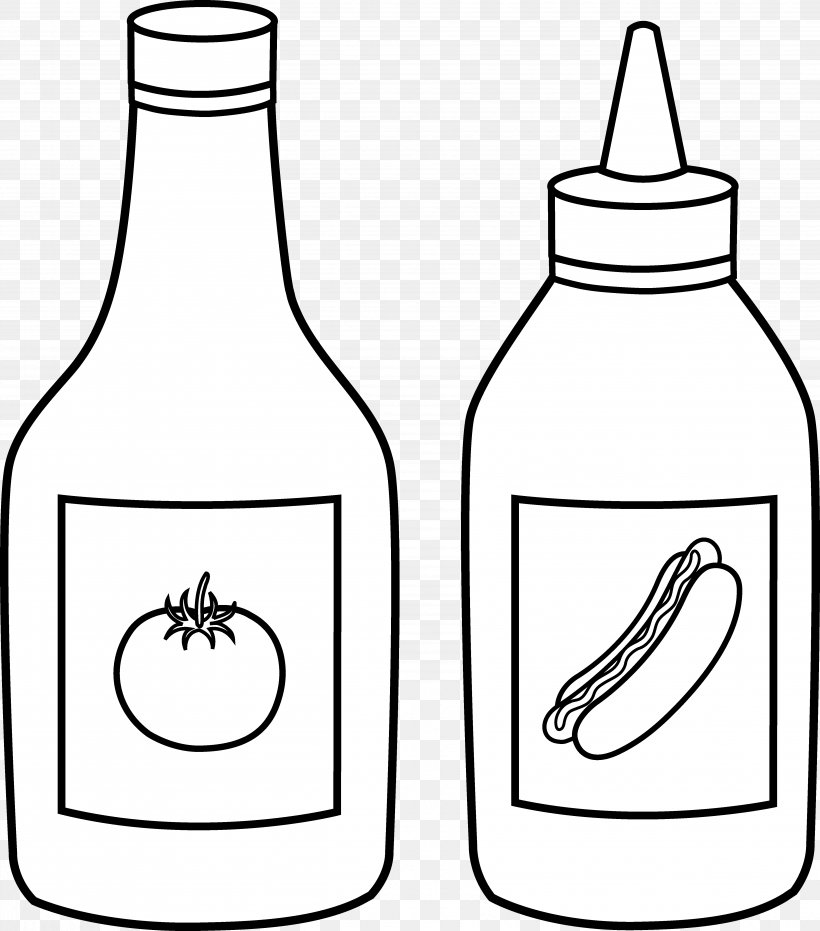 Bxe9chamel Sauce Barbecue Sauce Ketchup Clip Art, PNG, 4876x5537px, Bxe9chamel Sauce, Artwork, Barbecue Sauce, Black And White, Bottle Download Free