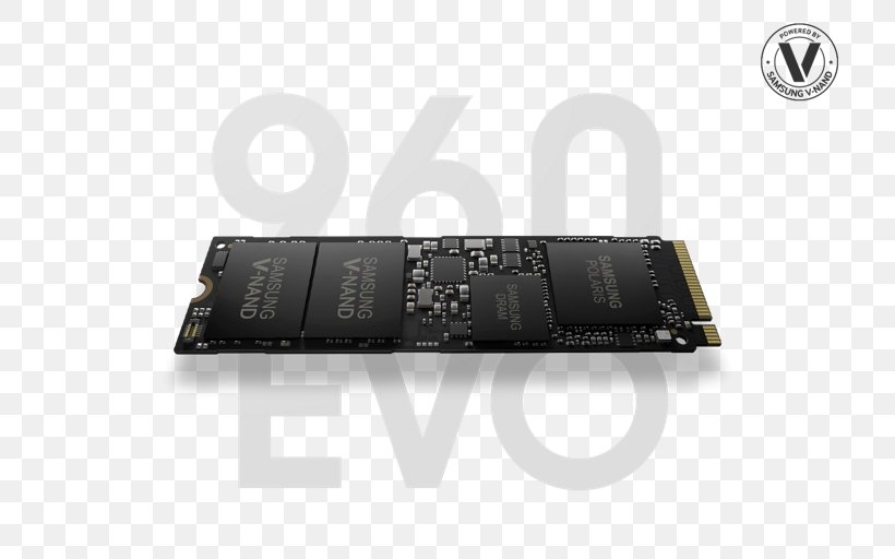Samsung SSD 960 EVO NVMe M.2 Flash Memory Samsung Group Electronics Microcontroller, PNG, 768x512px, Flash Memory, Computer Hardware, Electronic Component, Electronic Device, Electronics Download Free