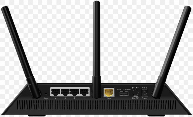 Wireless Router Gigabit Ethernet Netgear IEEE 802.11ac, PNG, 1350x819px, Wireless Router, Aerials, Electronics, Ethernet, Gigabit Download Free