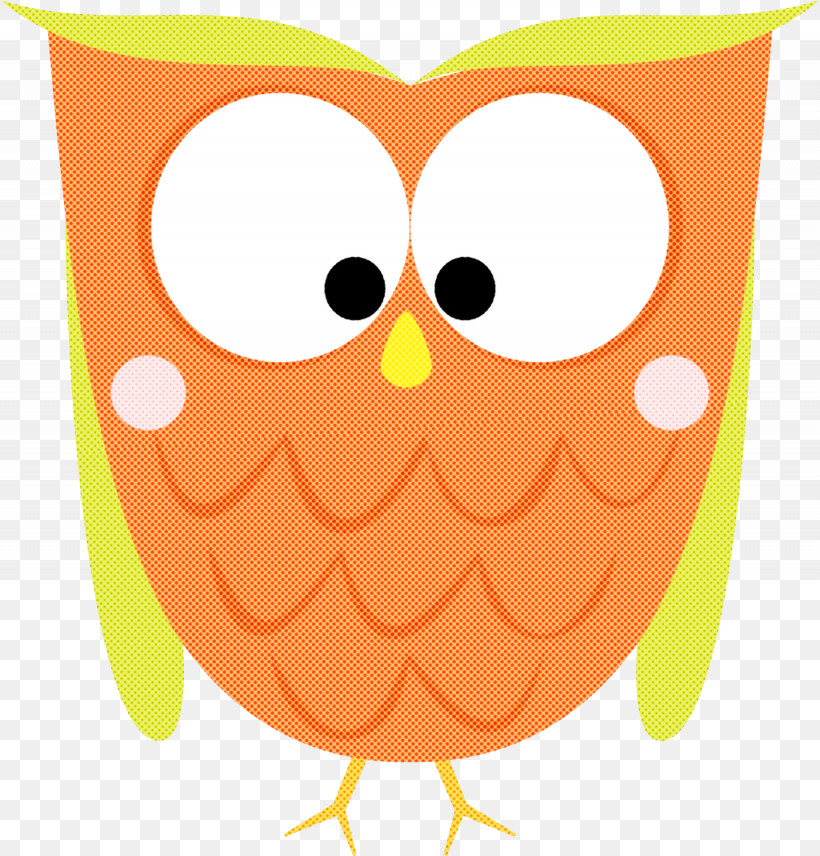 Orange, PNG, 1435x1499px, Orange, Bird, Bird Of Prey, Cartoon, Owl Download Free