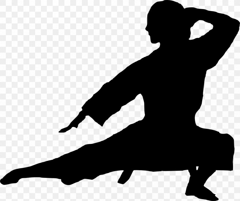 Silhouette Karate Martial Arts Clip Art, PNG, 1214x1018px, Silhouette, Black, Black And White, Human Behavior, Joint Download Free