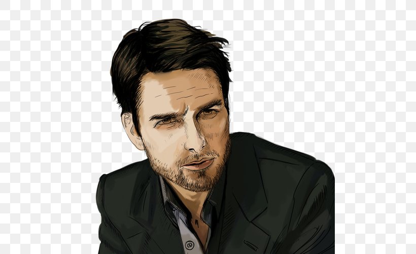 Tom Cruise Simatic S5 PLC How-to Portrait Simatic Step 5, PNG, 500x500px, Tom Cruise, Beard, Chin, Drawing, Eyebrow Download Free