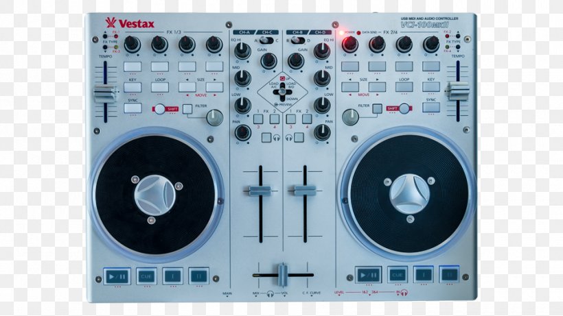 Audio DJ Controller Vestax Disc Jockey MIDI Controllers, PNG, 960x540px, Watercolor, Cartoon, Flower, Frame, Heart Download Free