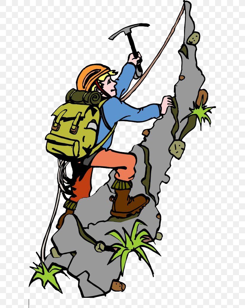 Mountaineering Cartoon Outdoor Recreation, PNG, 627x1030px, Mountaineering, Animation, Art, Artwork, Branch Download Free