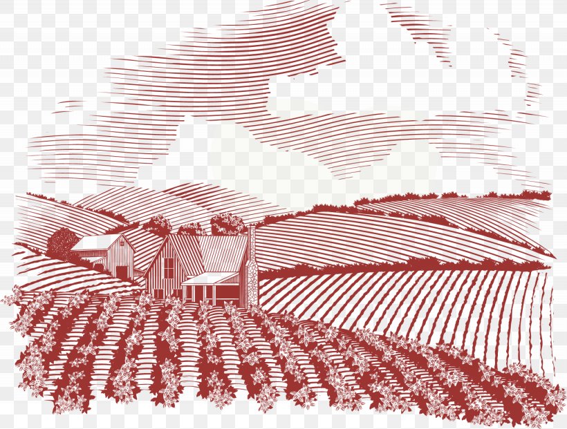 Farmhouse Drawing, PNG, 1435x1088px, Farm, Agricultural Land, Drawing, Farmhouse, Pink Download Free