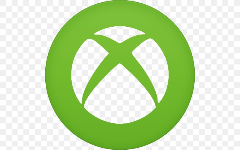 Xbox 360 Xbox Live Xbox One Microsoft, PNG, 512x512px, Xbox 360, Grass, Green, Icon, Logo Download Free