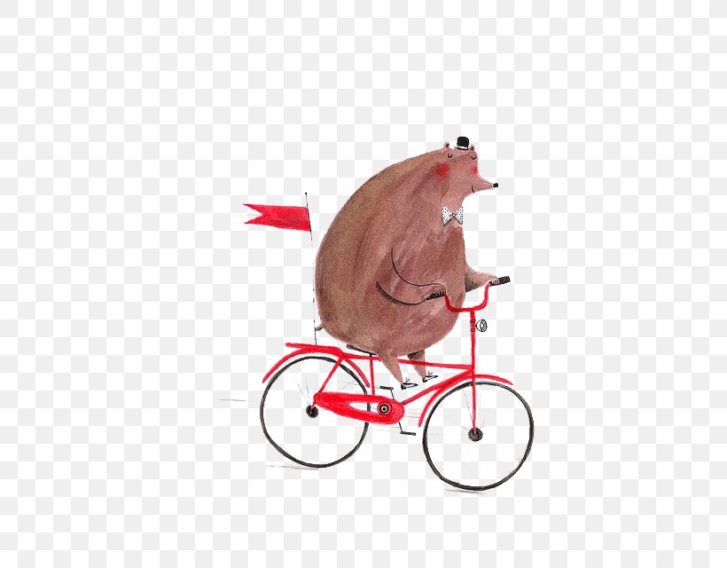 Bicycle Bear Drawing Illustration, PNG, 549x640px, Bear, Bicycle, Cycling, Drawing, Fictional Character Download Free
