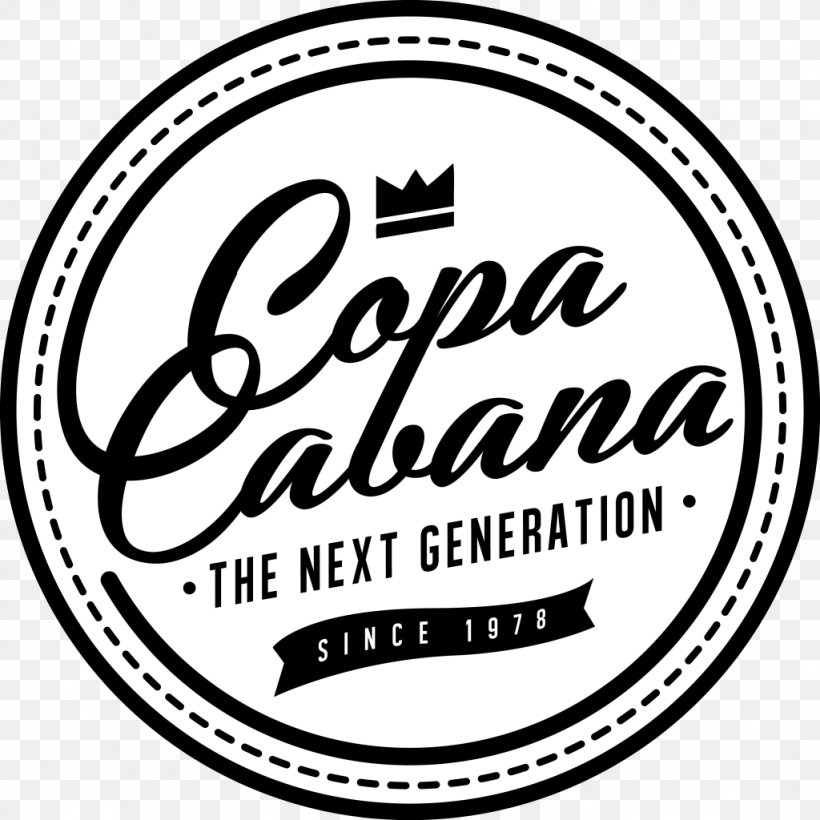 Copacabana, PNG, 1024x1024px, Logo, Area, Black And White, Brand, Calligraphy Download Free