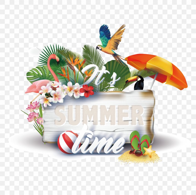 Vector Summer Time, PNG, 1600x1600px, Summer, Diagram, Flower, Illustrator, Poster Download Free