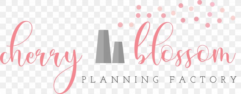 Logo Cherry Blossom Planning Factory Brand, PNG, 2305x899px, Logo, Brand, Cherry, Cherry Blossom, Event Management Download Free