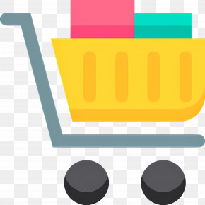 Shopping Cart - Illustration Of A Shopping Cart With Items PNG