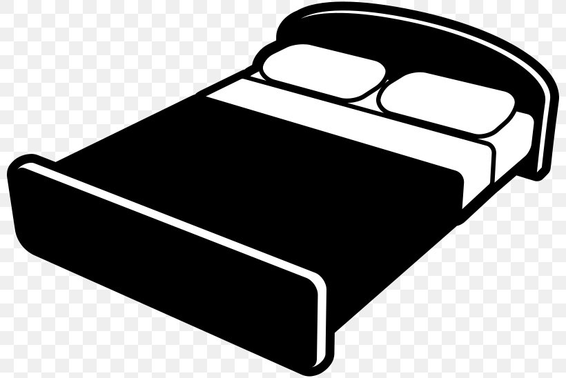 Bed Free Content Clip Art, PNG, 800x548px, Bed, Automotive Exterior, Bedroom, Black, Black And White Download Free