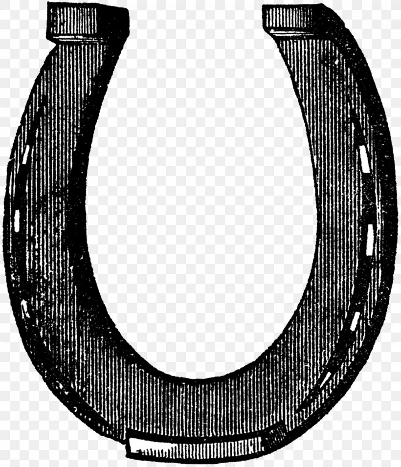 Clip Art Horseshoe Openclipart Superstition, PNG, 1544x1800px, Horseshoe, Auto Part, Automotive Tire, Black And White, Drawing Download Free