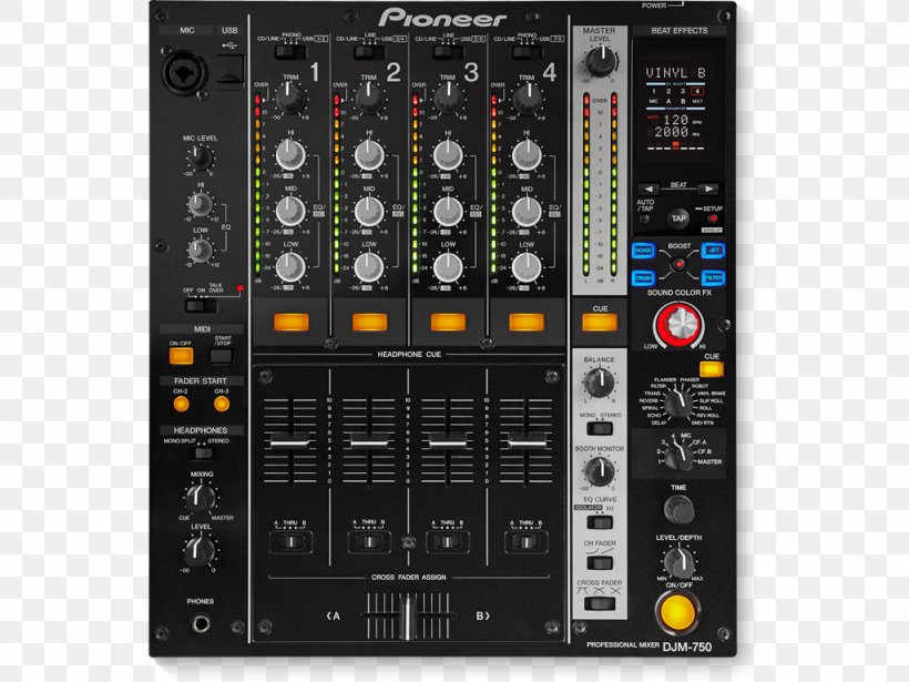 DJM Pioneer DJ DJ Mixer Disc Jockey Audio Mixers, PNG, 1024x768px, Watercolor, Cartoon, Flower, Frame, Heart Download Free