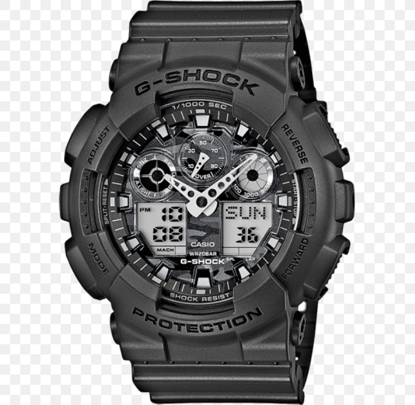 G-Shock GA100 Watch Casio Water Resistant Mark, PNG, 800x800px, Gshock, Blue, Brand, Camouflage, Casio Download Free