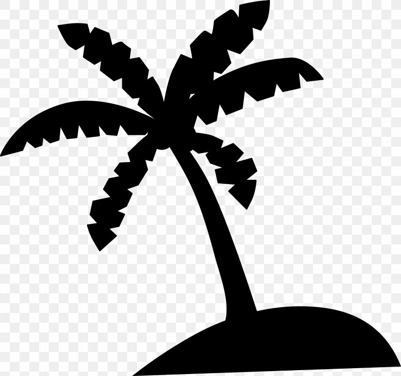 Palm Trees Clip Art Coconut Illustration, PNG, 5721x5369px, Palm Trees, Arecales, Asian Palmyra Palm, Blackandwhite, Botany Download Free