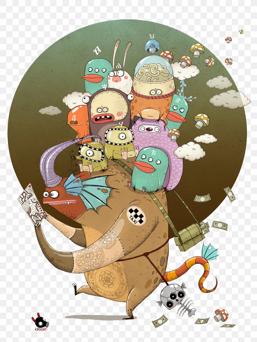 T-shirt Monster Drawing Illustration, PNG, 800x1094px, Tshirt, Art, Cartoon, Doodle, Drawing Download Free