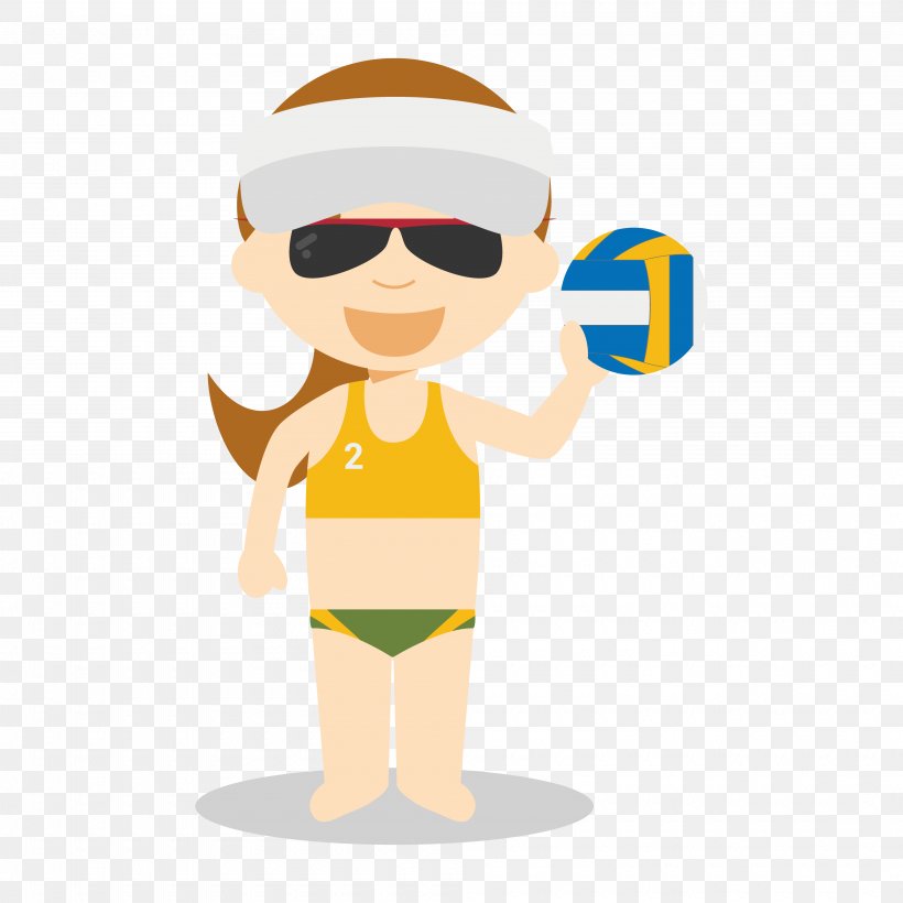 Beach Volleyball Sport, PNG, 4000x4000px, Volleyball, Athlete, Beach Volleyball, Boy, Cartoon Download Free
