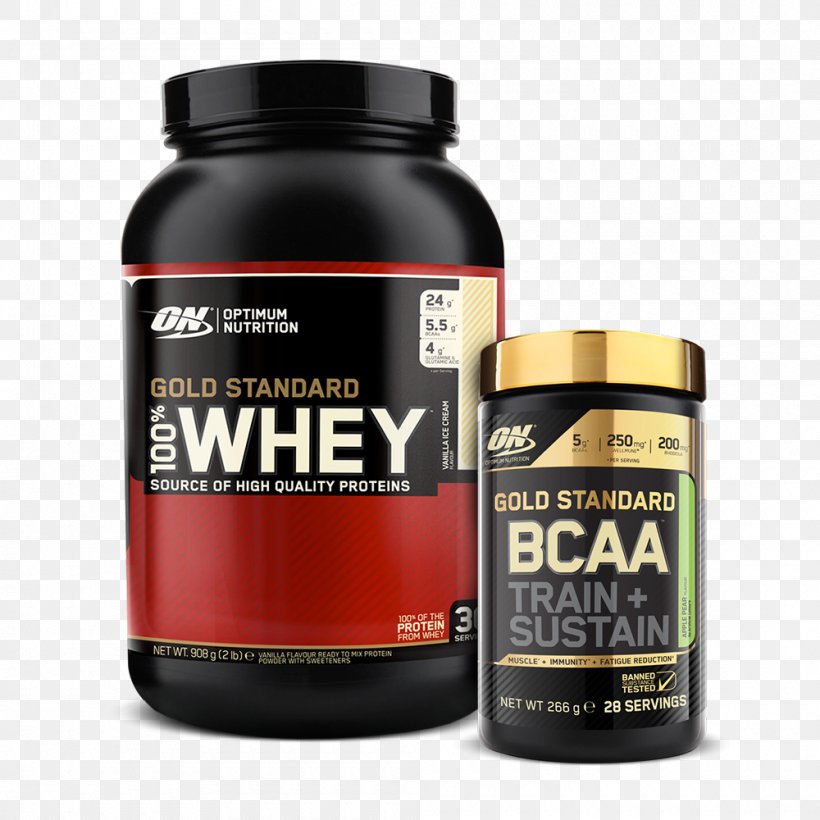 Dietary Supplement Whey Protein Optimum Nutrition Gold Standard BCAA Branched-chain Amino Acid Brand, PNG, 1000x1000px, Dietary Supplement, Apple, Branchedchain Amino Acid, Brand, Diet Download Free