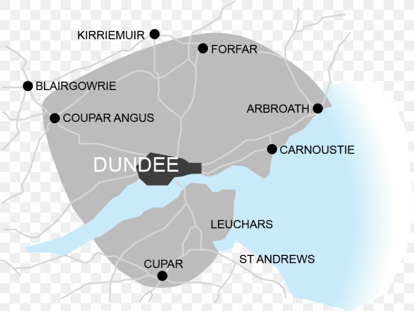 Dundee Cupar Leuchars Map Ballymena, PNG, 856x643px, Dundee, Antrim, Ballymena, County Antrim, Diagram Download Free