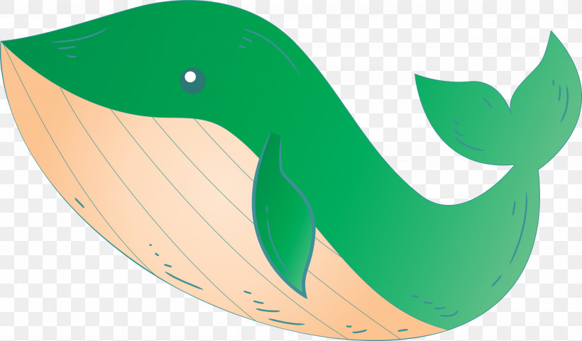 Green, PNG, 3000x1763px, Watercolor Whale, Green Download Free