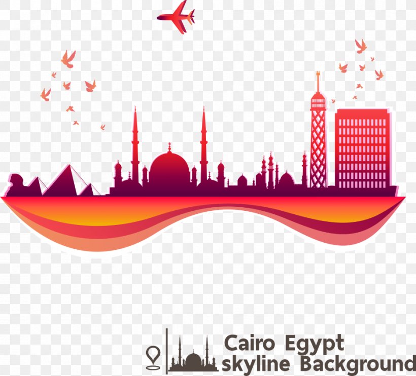 Cairo Skyline Illustration, PNG, 937x849px, Cairo, Brand, Egypt, Flat Design, Line Art Download Free