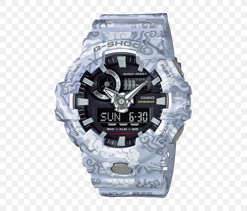 G-Shock Shock-resistant Watch Casio White Tiger, PNG, 700x700px, Gshock, Brand, Casio, Clock, Four Symbols Download Free
