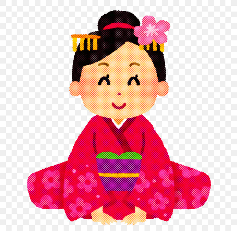 Cartoon Pink Costume Kimono, PNG, 664x800px, Cartoon, Costume, Kimono, Pink Download Free
