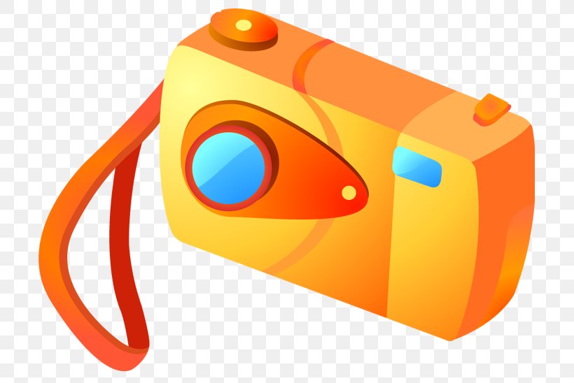 Digital Camera Icon, PNG, 709x548px, Camera, Cartoon, Digital Camera, Material, Orange Download Free