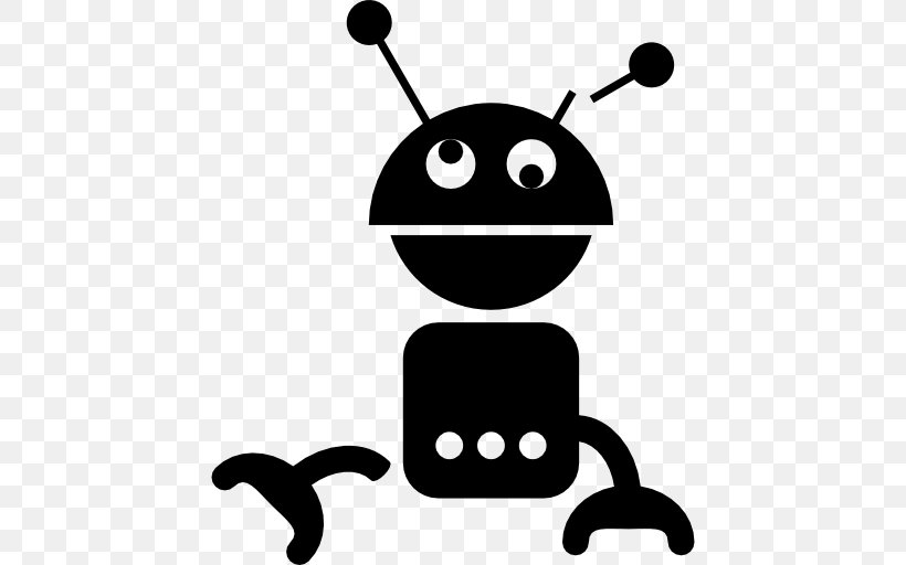 Dizzy Robot, PNG, 512x512px, Robot, Black And White, Robotics, Silhouette, Symbol Download Free